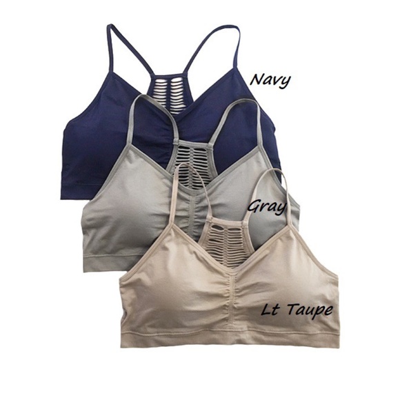 Seamless Racerback padded bralette - Picture 2 of 2